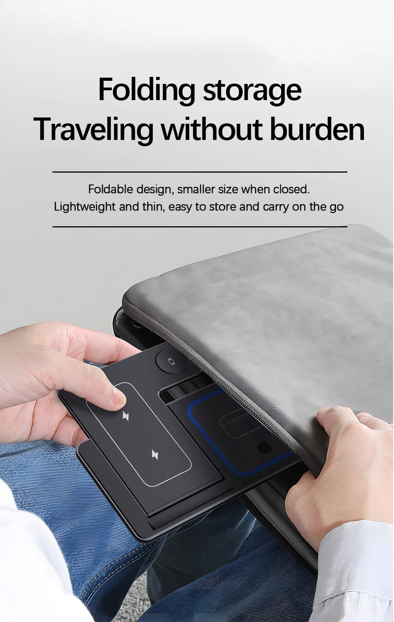 Fast Charging Pad 3 em 1 – Suporte + LED + Wireless