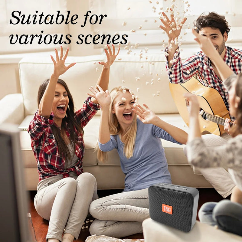 Caixa de Som Bluetooth T&G TG166 Estilo Boombox com USB, Rádio FM e Som Potente