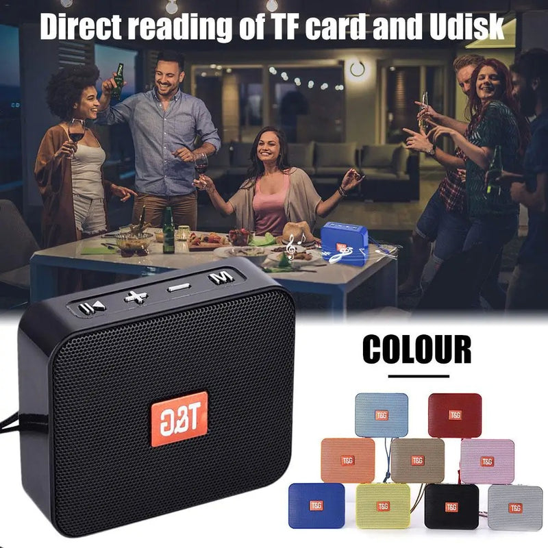 Caixa de Som Bluetooth T&G TG166 Estilo Boombox com USB, Rádio FM e Som Potente
