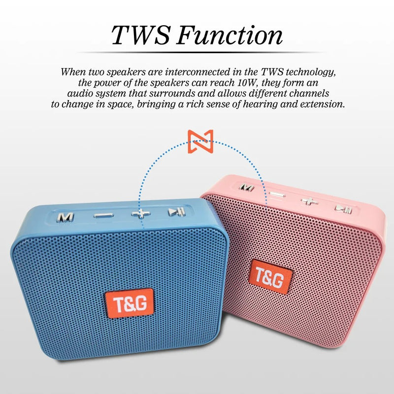 Caixa de Som Bluetooth T&G TG166 Estilo Boombox com USB, Rádio FM e Som Potente